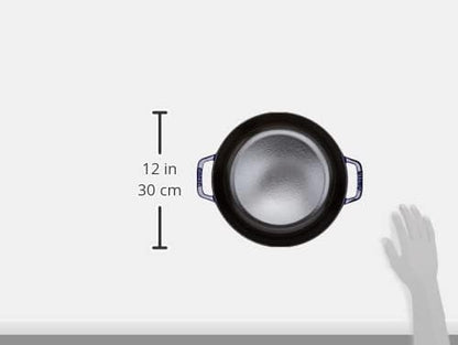 Staub 40511 HS-476-P2 0 with Chistera Cast Iron 28 cm Dark Blue