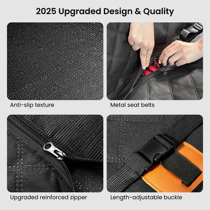REEVAA Dog Truck Seat Cover - Waterproof Hammock for Large Dogs
