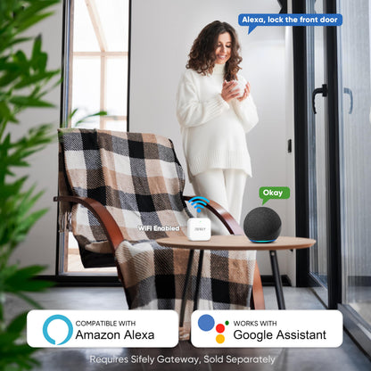 SIFELY Fingerprint Smart Door Lock with Keypad & Handle