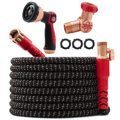 POCKET HOSE 100 FT Expandable Copper Garden Hose - No Kink