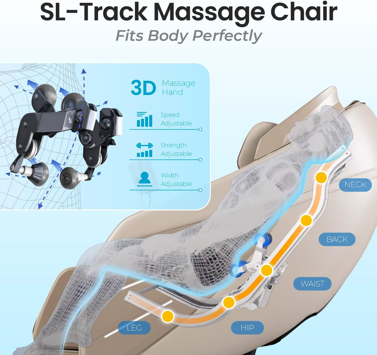 Osaki OS-3D Champ II | Black | Full Body Massage Chair | 3D SL-Track Full Body Massage Chair | Zero Gravity | Lumbar Heating | Touchscreen Controller | Auto Body Scan | Bluetooth Speaker