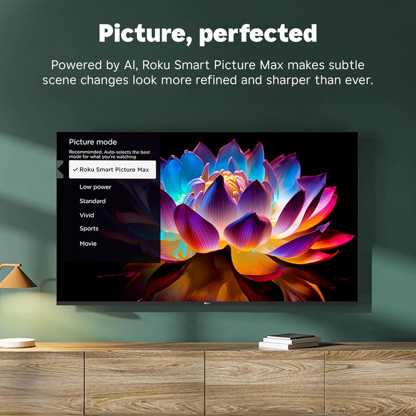 Roku Smart TV – 55-Inch Plus Series, Mini-LED TV – RokuTV with Enhanced Voice Remote – Flat Screen 4K QLED Television with Dolby Vision & Wi-Fi for Streaming Live Local News, Sports