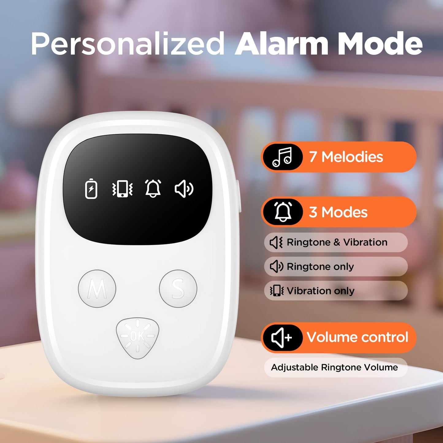 OVEVVE 2026 Wireless Bedwetting Alarm for Kids - Compact