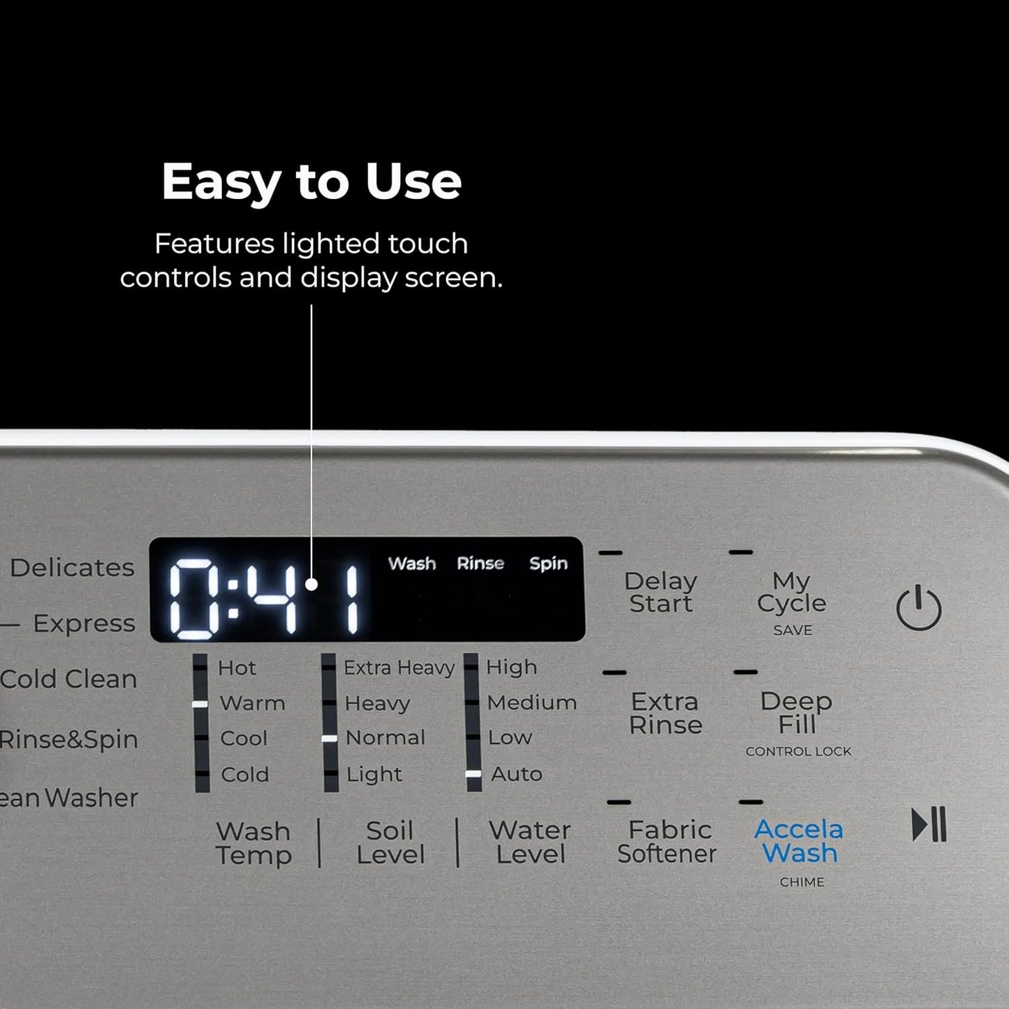 Kenmore 4.5 cu. ft. Top Load Washer with Triple Action Impeller for Tough Dirt & Stains - Reduce Laundry Time with Accela Wash & Express Wash - LED - White