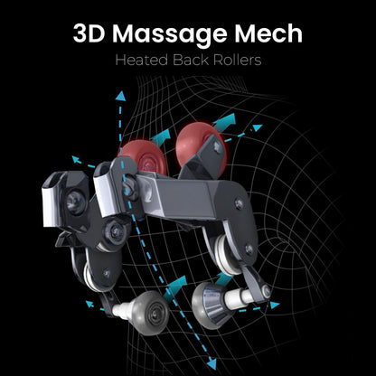Osaki OS-3D Champ II | Black | Full Body Massage Chair | 3D SL-Track Full Body Massage Chair | Zero Gravity | Lumbar Heating | Touchscreen Controller | Auto Body Scan | Bluetooth Speaker