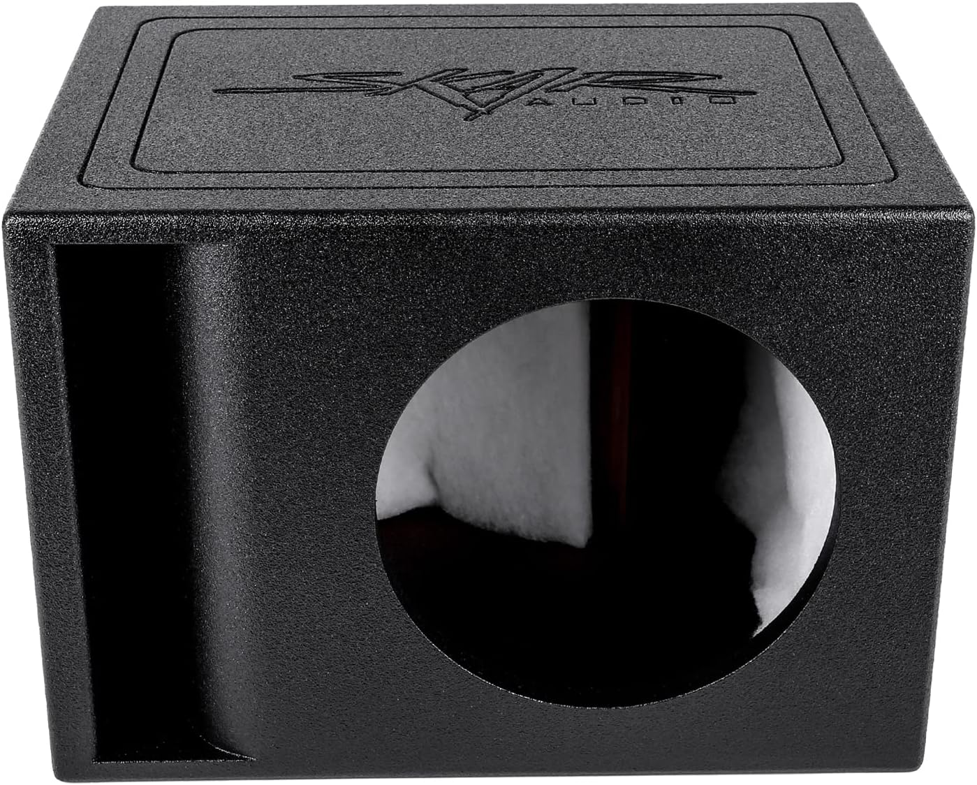 Skar Audio AR1X10V Single 10" Universal Fit Armor Coated Ported Subwoofer Box with Kerf Port