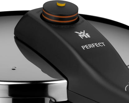 WMF Perfect – Quick Cooker Ø 22 cm Diameter of 8 Litres and a Medium, Cromargan Stainless Steel for Induction