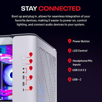 Skytech Gaming King 95 Desktop PC, Ryzen 7 9800X3D 4.7 GHz (5.2 GHz), NVIDIA RTX 5070 Ti 16GB, 1TB Gen4 NVMe SSD, 32GB DDR5 RAM 5600 RGB, 850W Gold ATX 3 PSU, 360mm ARGB AIO, Wi-Fi, Win 11