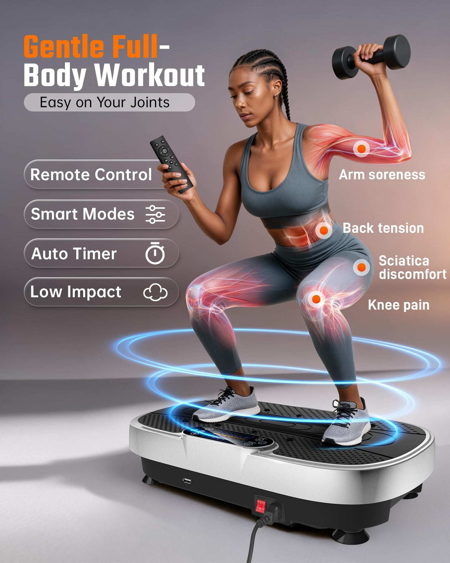 RENOJ Vibration Plate Exercise Machine for Weight Loss