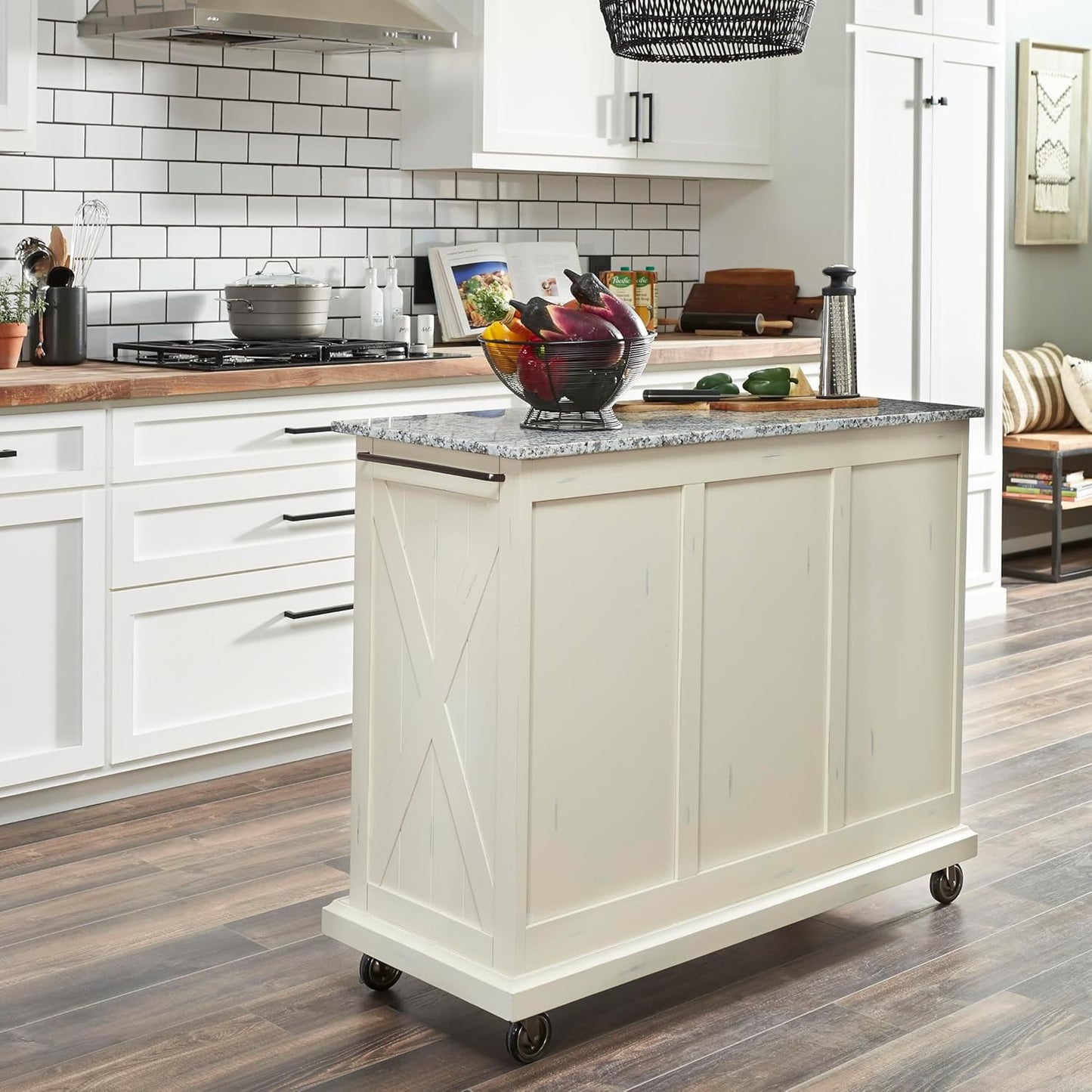 Seaside Lodge Granite Top Kitchen Cart by homestyles