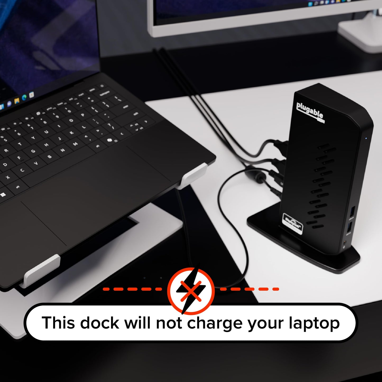 PLUGABLE Dual 1080p HDMI Docking Station for USB-C & USB 3.0