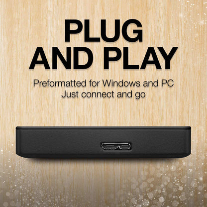 SEAGATE Portable 2TB External Hard Drive - USB 3.0 HDD