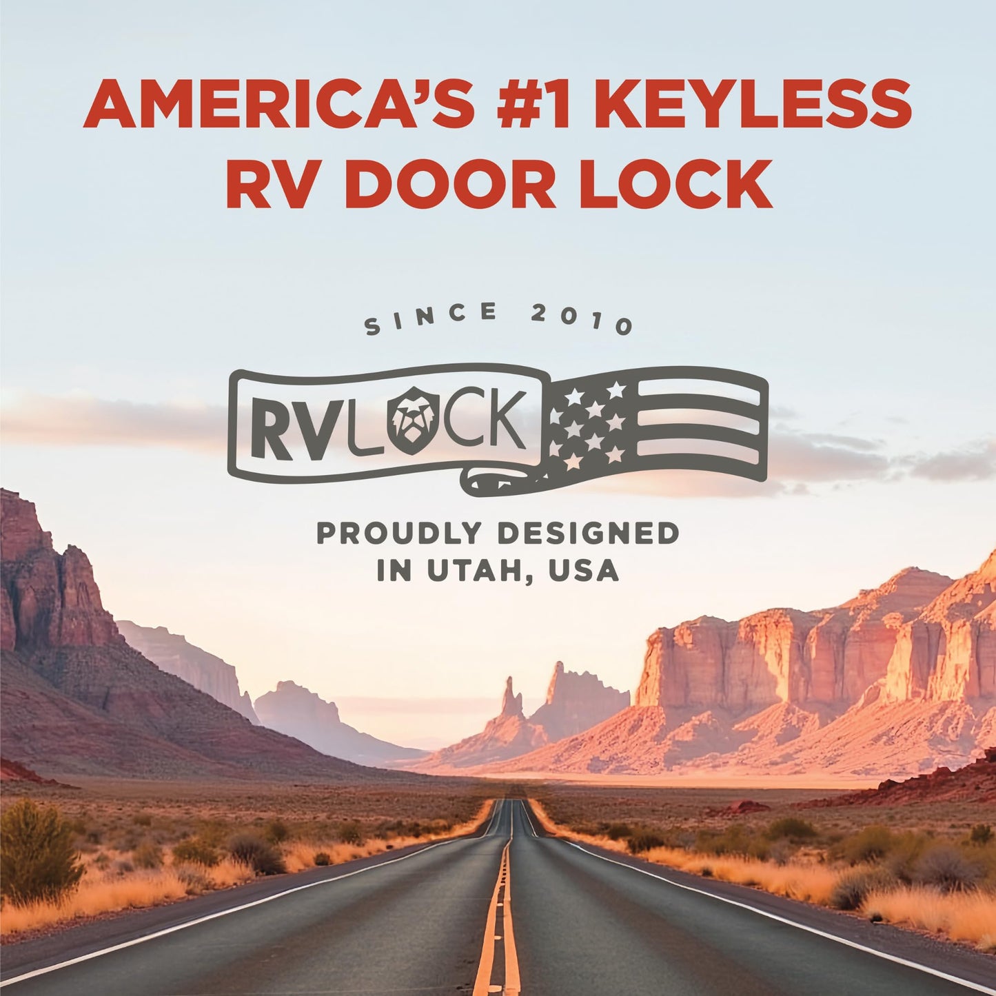 RVLOCK V4 Premium Metal RV Door Lock with Keypad & Remote