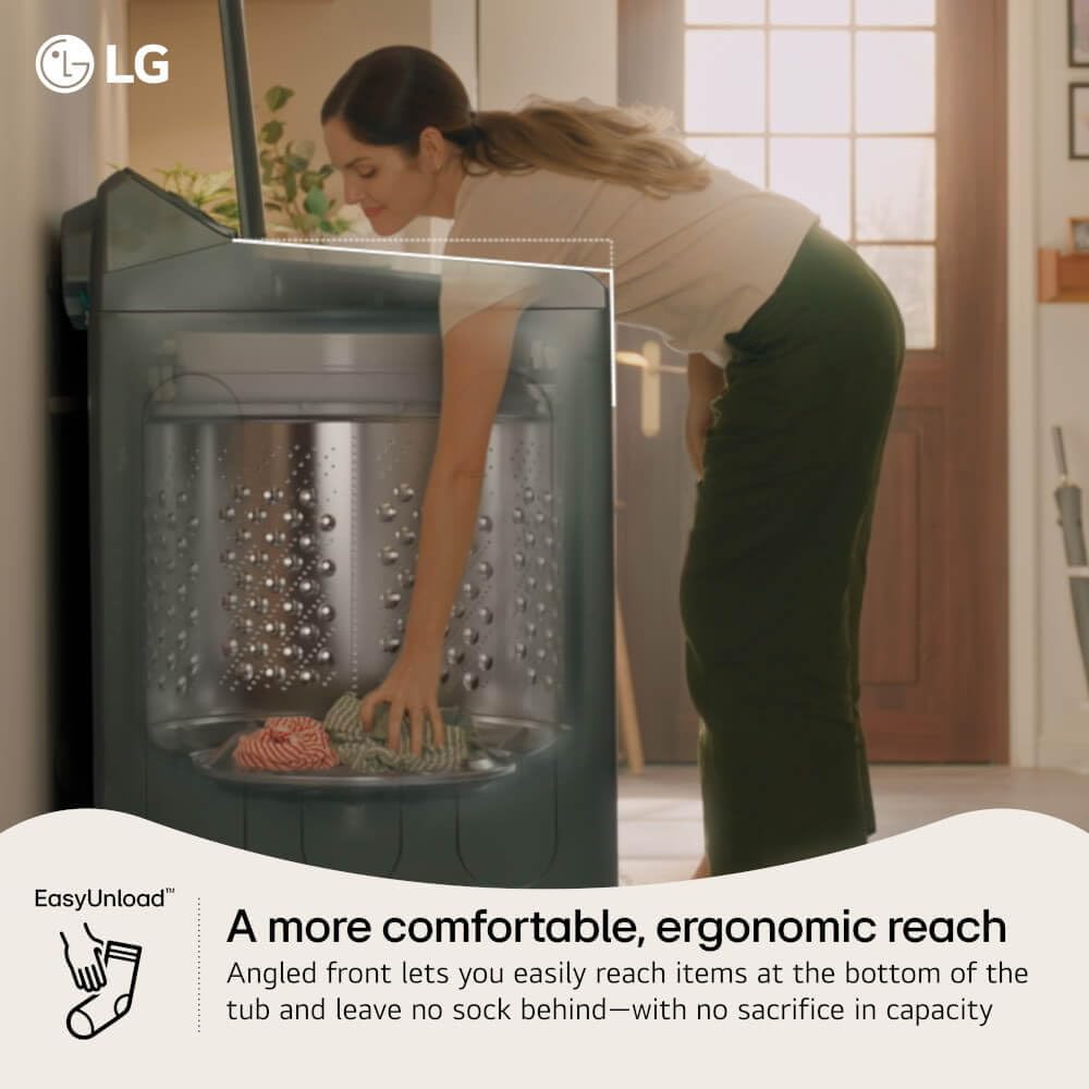 LG WT8400CW 5.5 Cu. Ft. White Mega Capacity Smart Top Load Washer w/EasyUnload