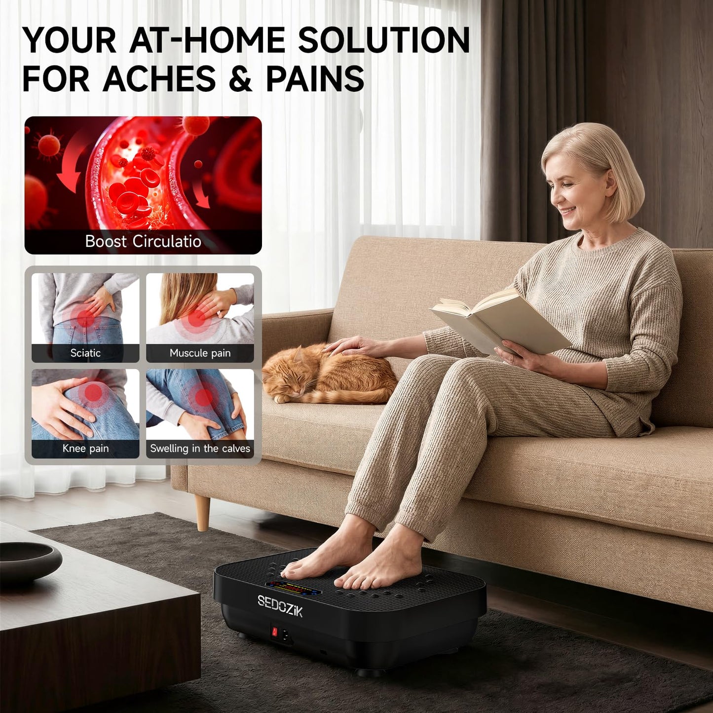 SEDOZIK Vibration Plate Exercise Machine for Weight Loss
