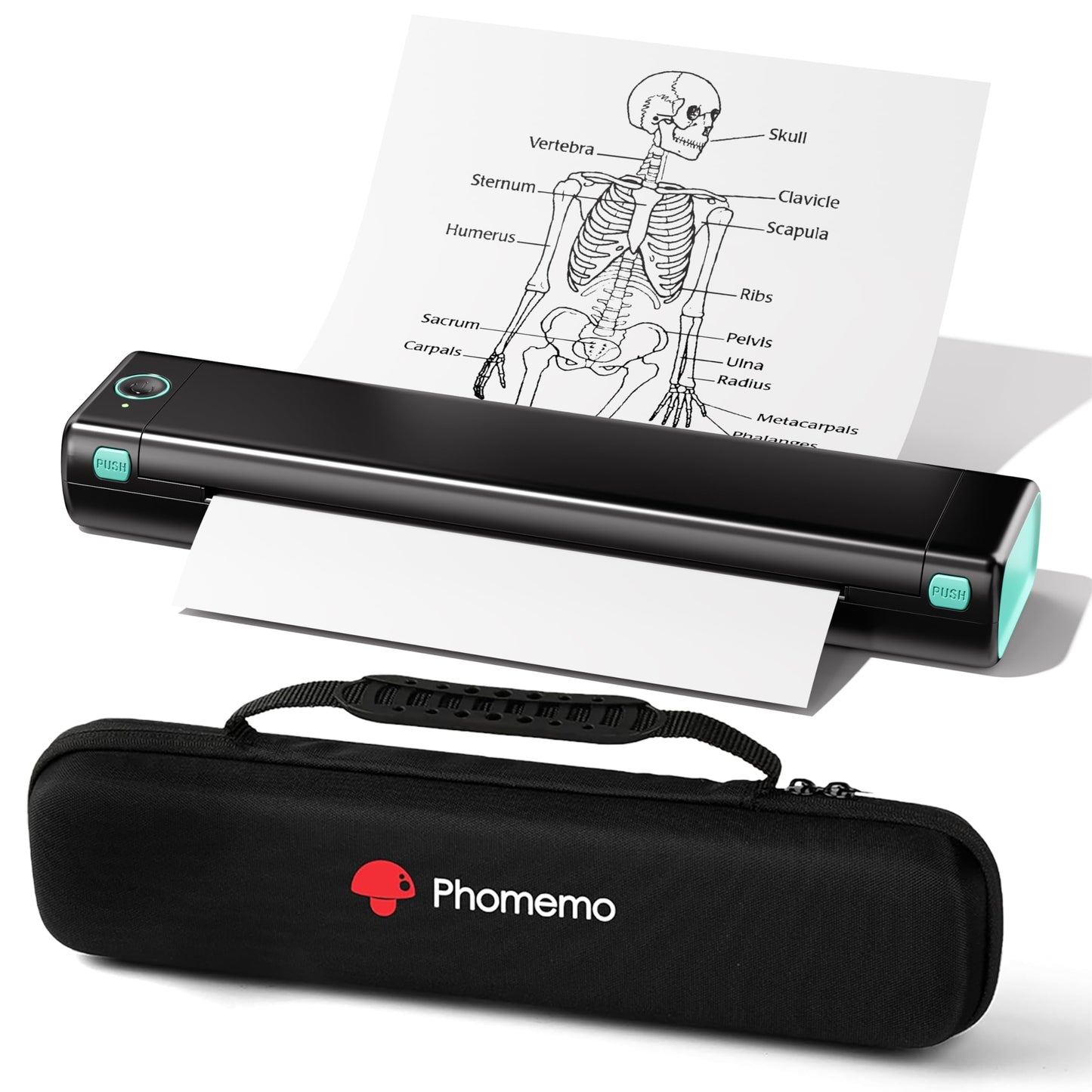 PHOMEMO Portable Wireless Bluetooth Thermal Printer for Travel