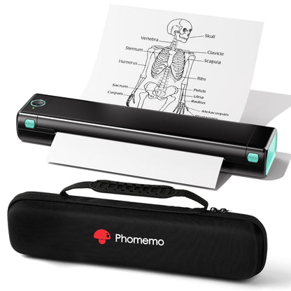PHOMEMO Portable Wireless Bluetooth Thermal Printer for Travel