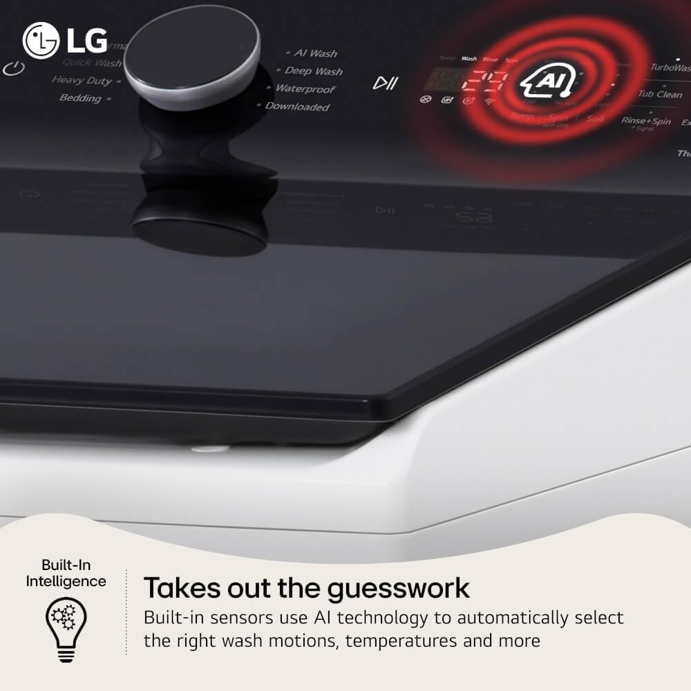 LG WT8400CW 5.5 Cu. Ft. White Mega Capacity Smart Top Load Washer w/EasyUnload