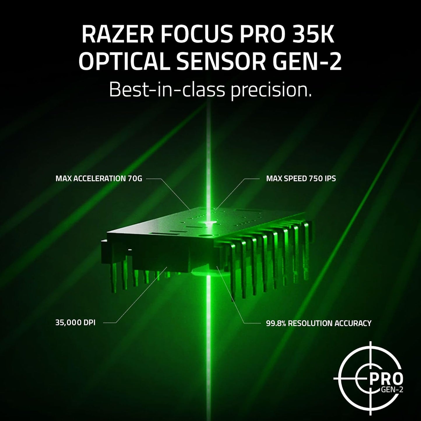 Razer Viper V3 Pro Wireless Esports Gaming Mouse: Symmetrical - 55g Lightweight - 8K Polling - 35K DPI Optical Sensor - Gen3 Optical Switches - 8 Programmable Buttons - 95 Hr Battery - White