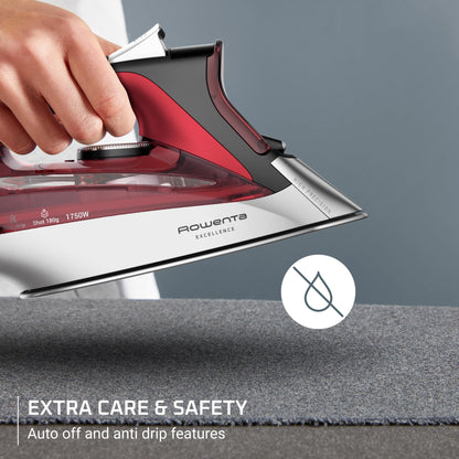 ROWENTA Focus Excellence Stainless Steel Soleplate Steam Iron