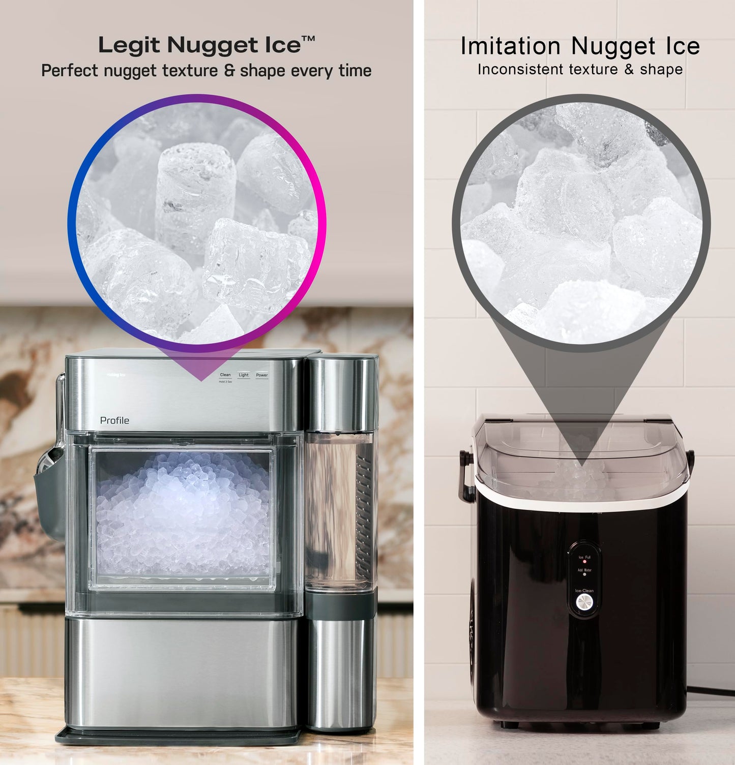 PROFILE GE Opal 2.0 Nugget Ice Maker with Side Tank