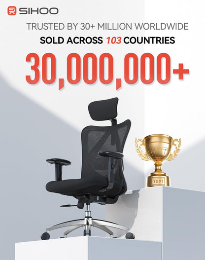 SIHOO M18 Ergonomic Office Chair with Adjustable Headrest