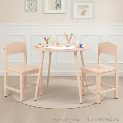 Best Choice Products Round 35.5in Dining Table for 4 w/Sturdy Wood Finish Steel Legs, Mid Century Modern, Space-Saving, Small Space Circle Dinette for Home, Kitchen, Apartment - Pecan