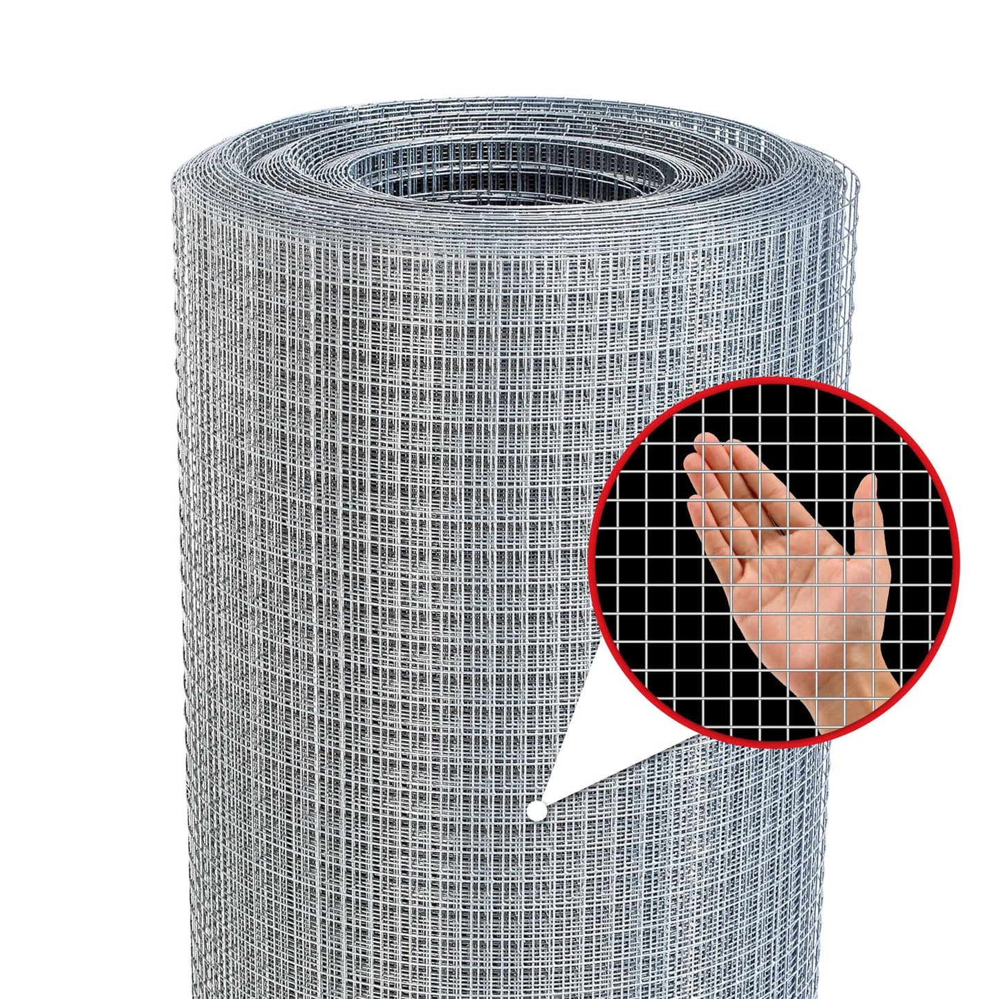 SANZEUS Hardware Cloth 1/2" 48"x100' 19 Gauge Chicken Wire