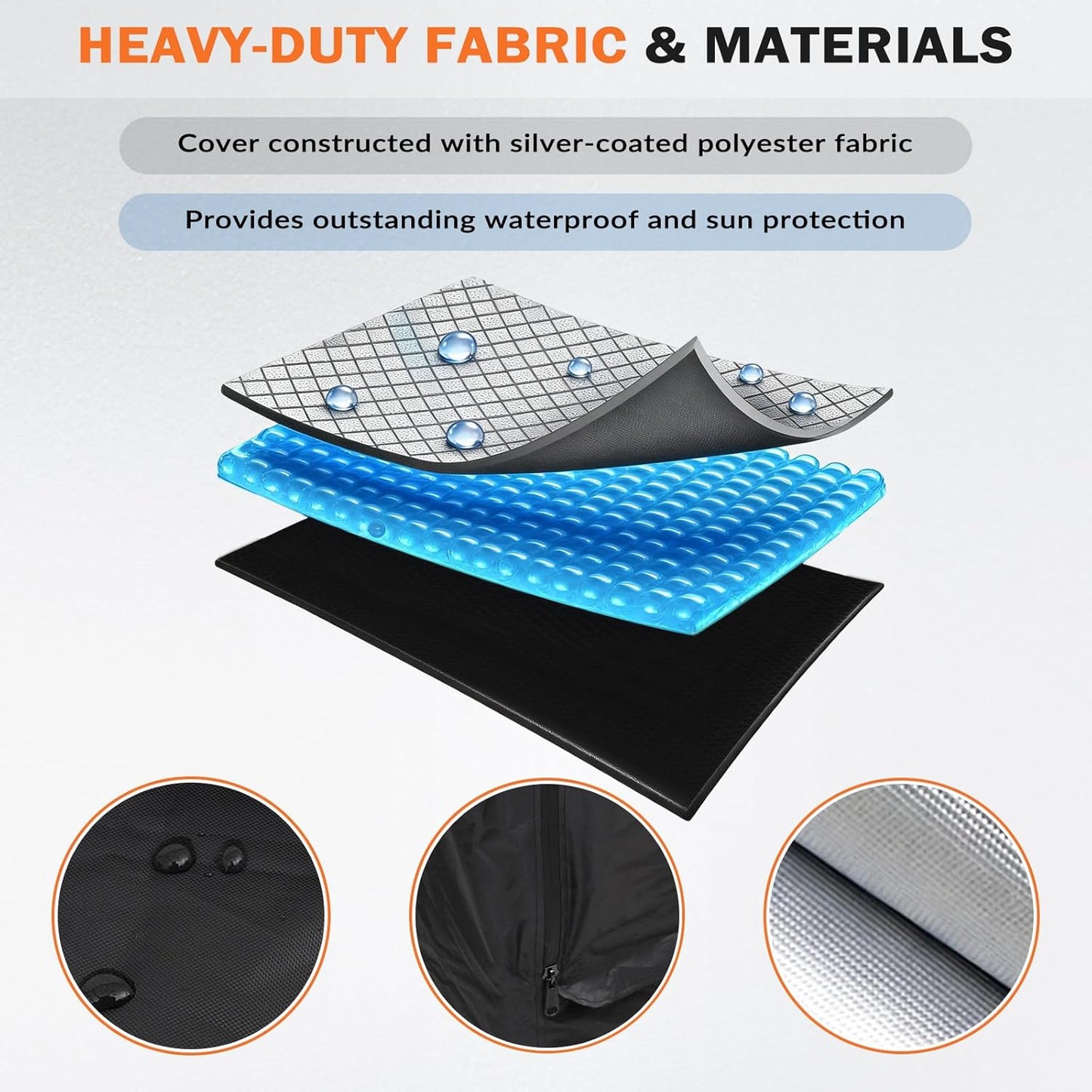 Washing Machine Cover - Heavy Duty Thick Oxford Fabric, Outdoor Waterproof/Dustproof/Anti-UV, Fits Most Front-Load Washer/Dryer, 33"D x 29"W x 39"H-2Pcs