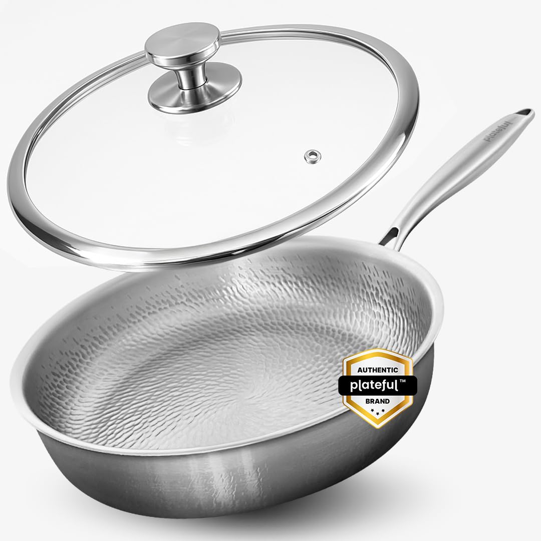 PLATEFUL Titanium Pan 12" - Non-Stick Oven Safe Cookware