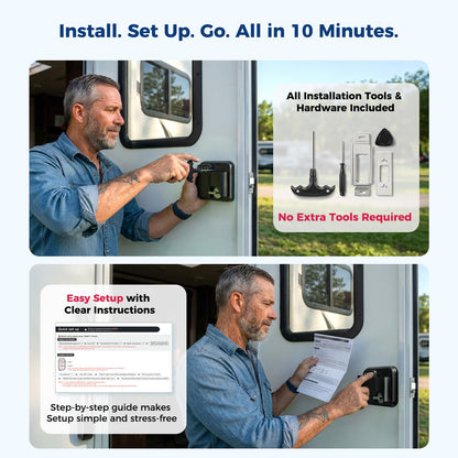 ONNAIS RV Door Lock Replacement - Keyless Entry with Remote