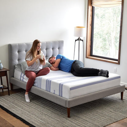 Vibe Gel Memory Foam Mattress, 12-Inch CertiPUR-US Certified Bed-in-a-Box, King, White
