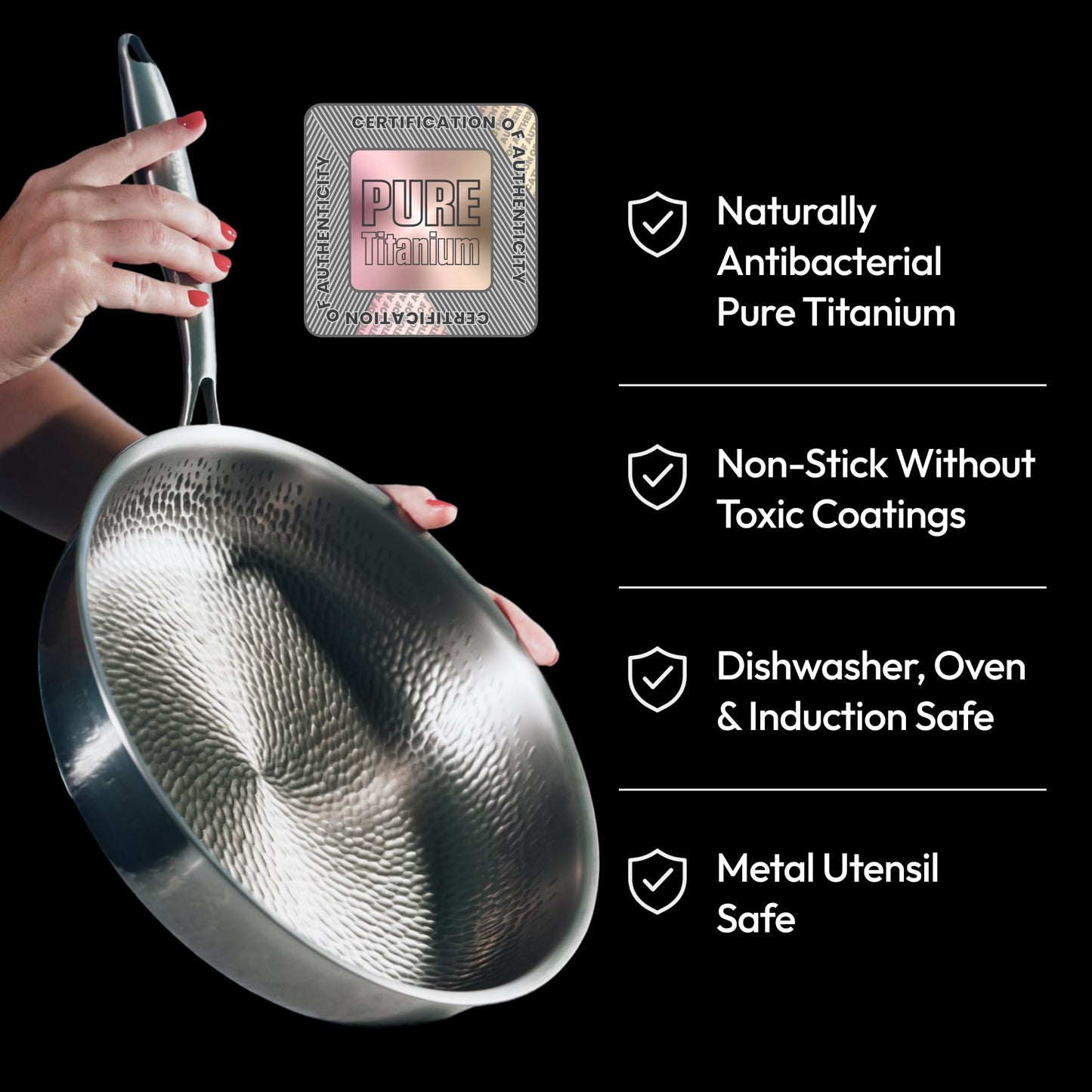 PLATEFUL Titanium Pan 12" - Non-Stick Oven Safe Cookware
