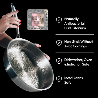 PLATEFUL Titanium Pan 12" - Non-Stick Oven Safe Cookware