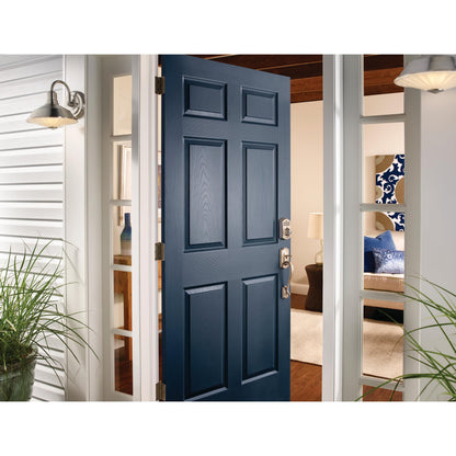 SCHLAGE Camelot Keypad Deadbolt Lock - Keyless Entry, Satin Nickel