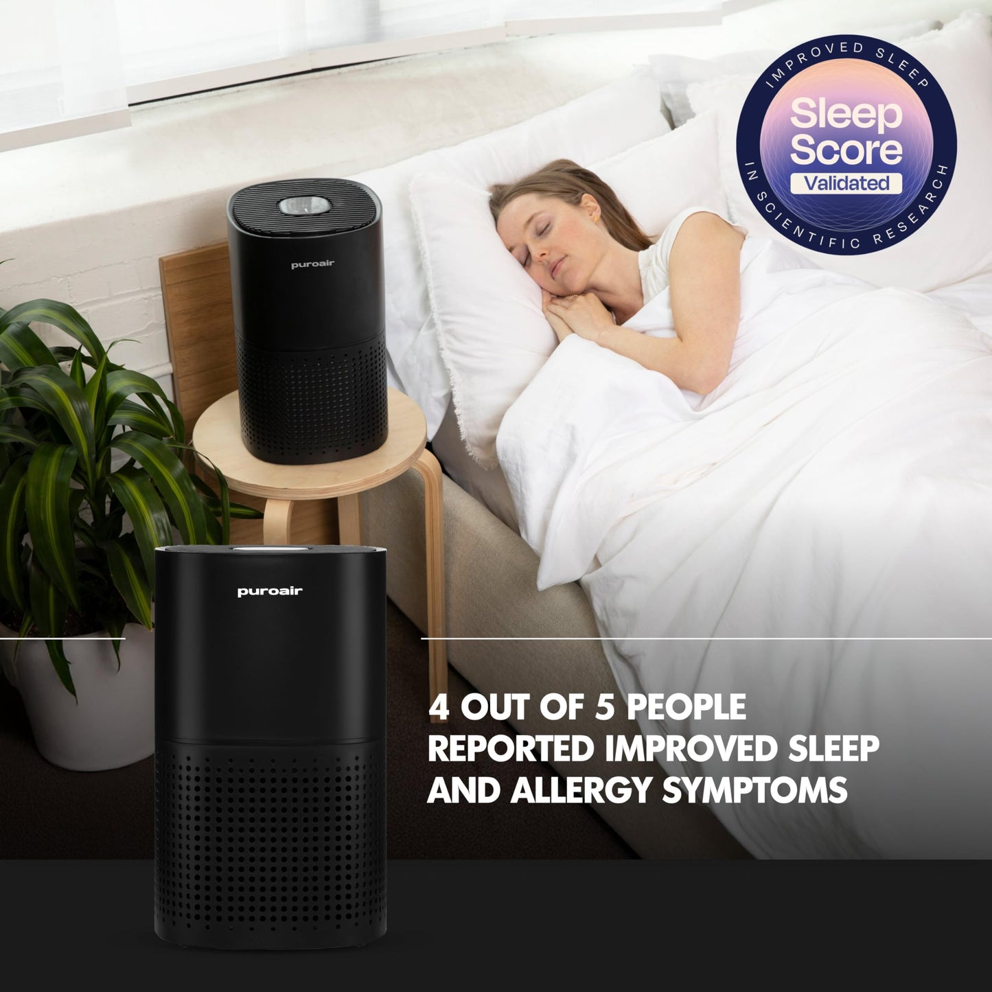 PUROAIR 240 HEPA Air Purifier for Large Rooms - 1,000 Sq Ft