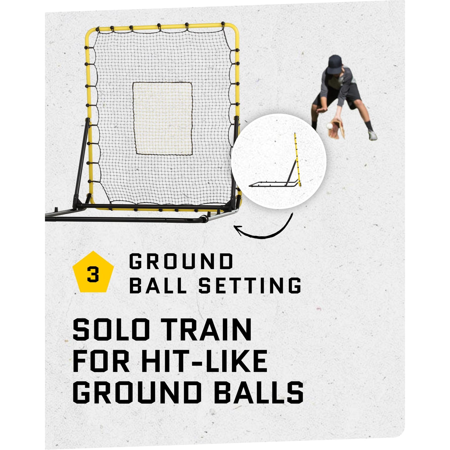 SKLZ Fielding Trainer Rebounder Net for Baseball & Softball