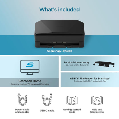 SCANSNAP iX2400 High-Speed One-Touch Color Scanner
