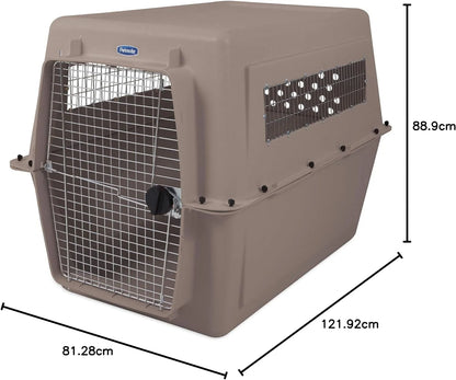 Petmate Ultra Vari Dog Kennel for Extra Large Dogs (Durable, Heavy Duty Dog Travel Crate, Made with Recycled Materials, 48 in. Long) 90 to 125 lbs, Made in USA