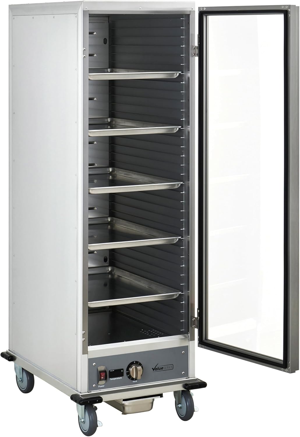 Commercial Heated Holding Cabinet, Full Size Mobile Insulated Commercial Hot Food Holding Cabinet, 36 Full Size Sheet Pan Capacity, 120V, 1440W