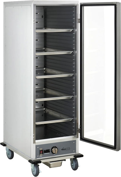 Commercial Heated Holding Cabinet, Full Size Mobile Insulated Commercial Hot Food Holding Cabinet, 36 Full Size Sheet Pan Capacity, 120V, 1440W