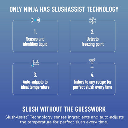 Ninja SLUSHi Max XXL Smart Frozen Drink Maker, Top Performance, Smart Technology, Party-Size 150 Oz Capacity, No Ice Needed, 6 Programs, Ideal Temp, Texture up to 12 Hours, Peach, FS605