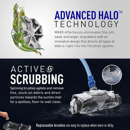 Premium Suction-Side Automatic Pool Cleaner for All In-Ground Pool Surfaces, Smart Navigation, Energy Efficient, Halo Technology for Easy Debris Removal