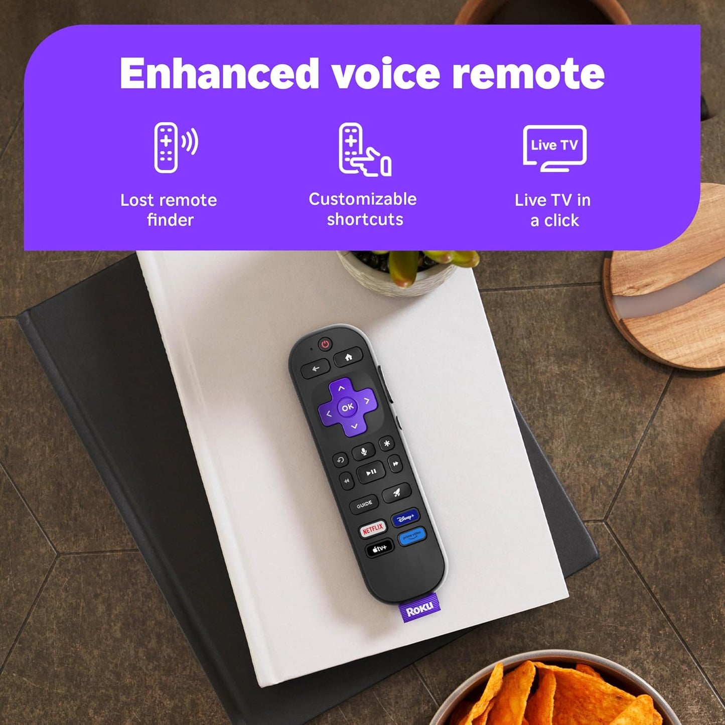 Roku Smart TV 2026 – 65-Inch Select Series, 4K QLED TV – Roku TV with Voice Remote – Flat Screen QLED Television with Wi-Fi for Streaming Live Local News, Sports, & Movies – Bluetooth Headphone Mode