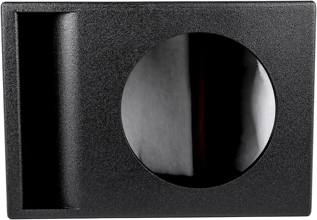 Skar Audio AR1X10V Single 10" Universal Fit Armor Coated Ported Subwoofer Box with Kerf Port