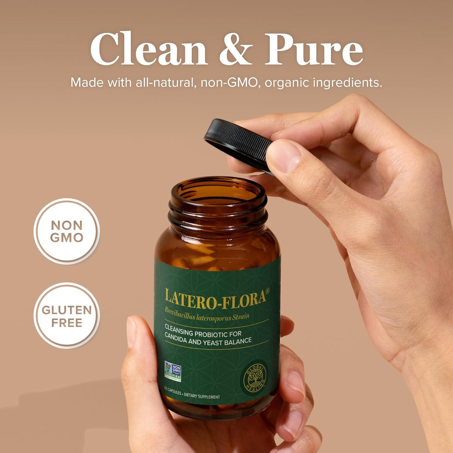 Latero-Flora Probiotic 60 count by Global Healing Center