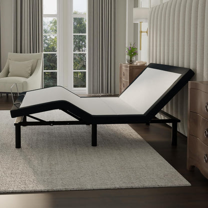 Blissful Nights e4 King Adjustable Bed Frame with Massage, Anti-Snore, Zero Gravity, USB Charging, Under Bed Lights, Wireless Remote Head and Foot Incline