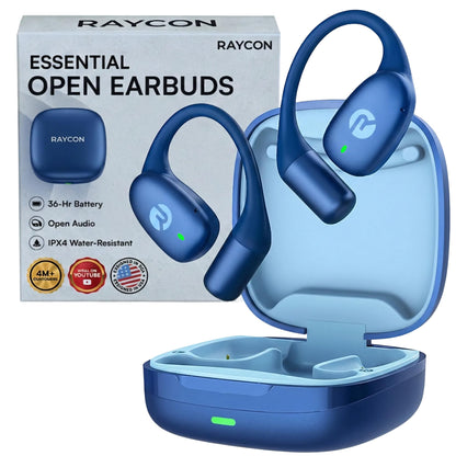 RAYCON Essential Open Ear Earbuds - Wireless Bluetooth, Sweat-Resistant