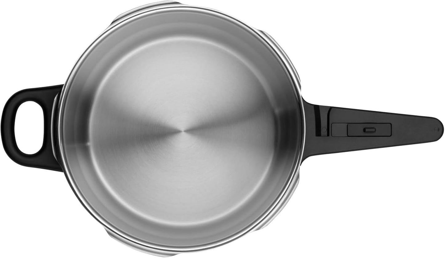 WMF Perfect – Quick Cooker Ø 22 cm Diameter of 8 Litres and a Medium, Cromargan Stainless Steel for Induction
