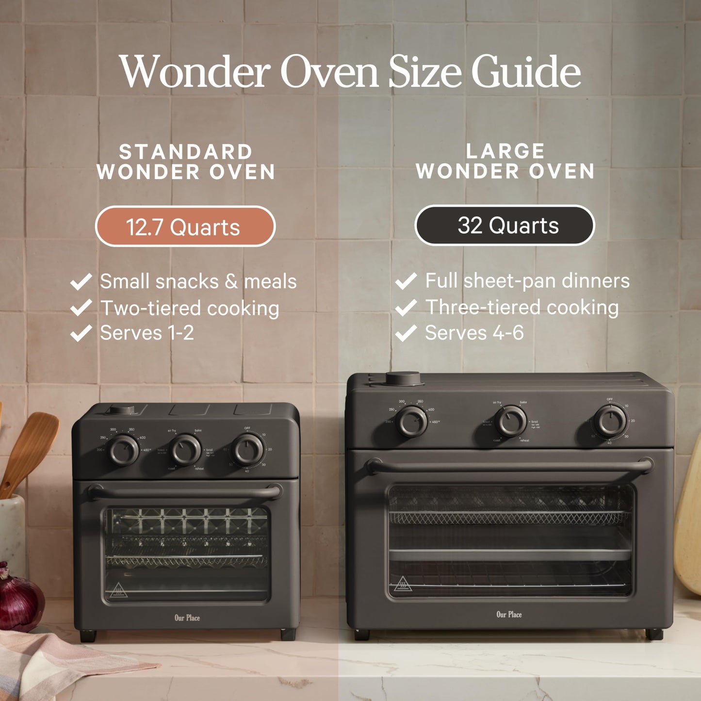 OUR PLACE Wonder Oven 6-in-1 Air Fryer Toaster Oven Combo